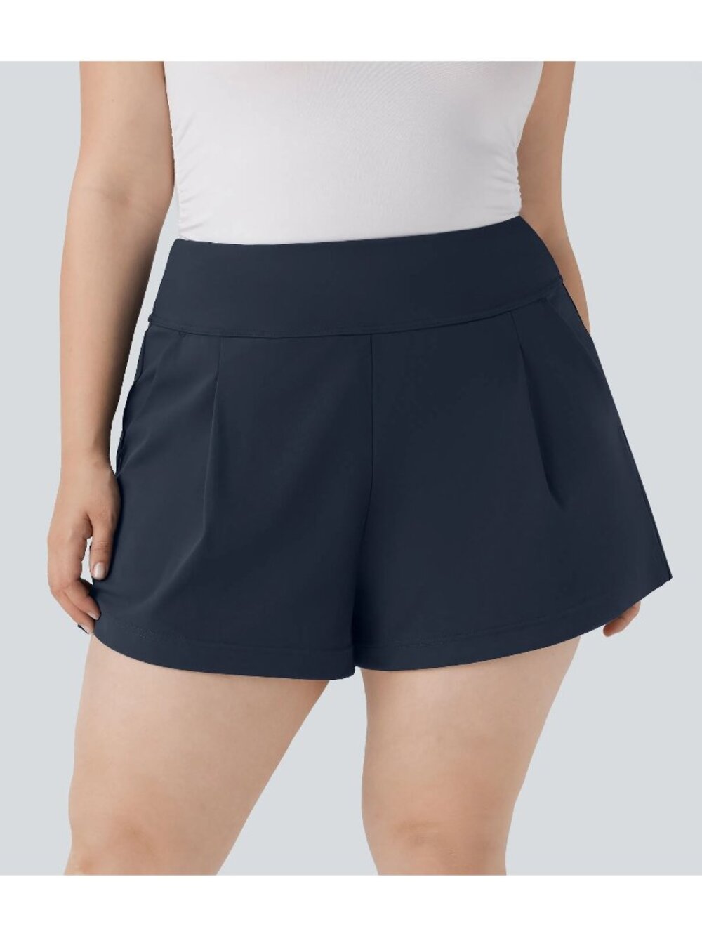 Halara 2X Daystretch plus size shorts navy